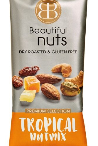 Beautiful Nuts Tropical Mix zakje 50gr (per 16)