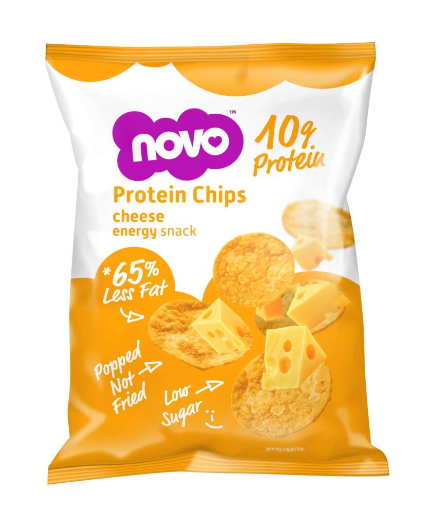 Novo Protein chips cheese 30gr Van Dijk Groothandel B.V.